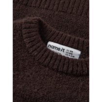 NAME IT Strik Vest Reifyly Chocolate Plum